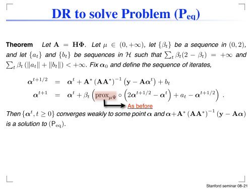 (i) {α - Convex Optimization