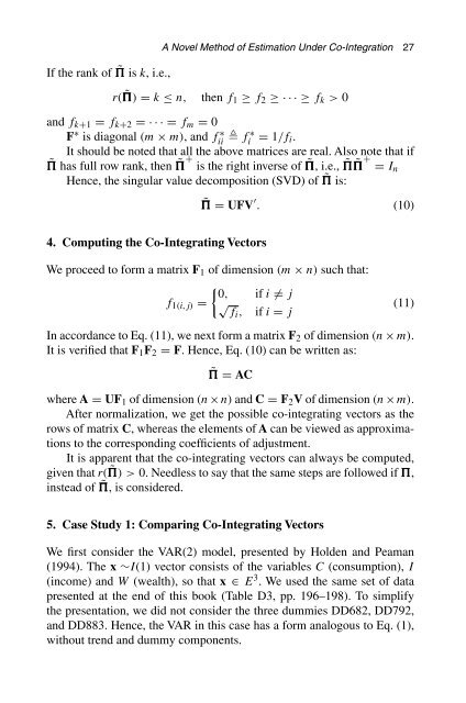 Economic Models - Convex Optimization