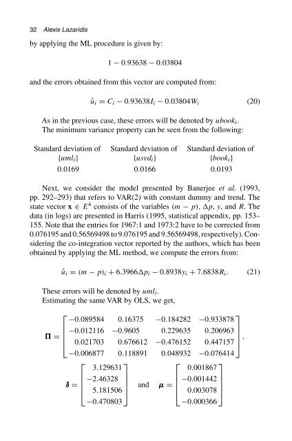 Economic Models - Convex Optimization