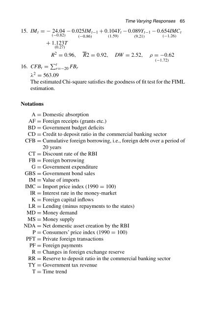 Economic Models - Convex Optimization