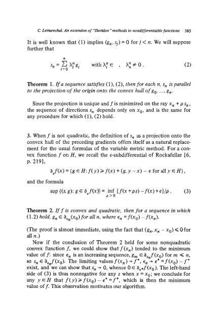 methods to nondifferentiable functions - Convex Optimization