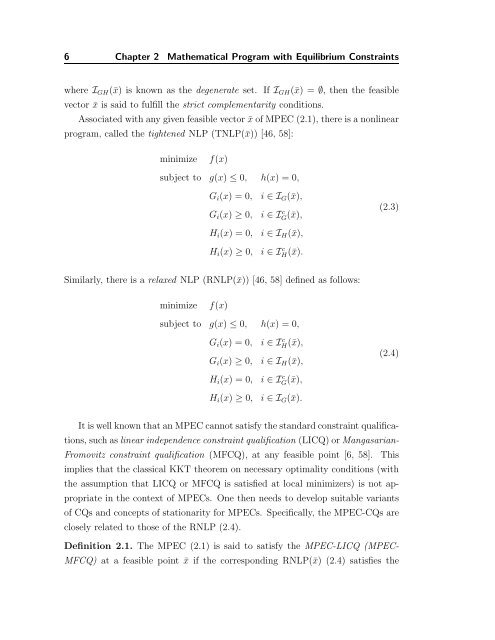 equilibrium problems with equilibrium constraints - Convex ...