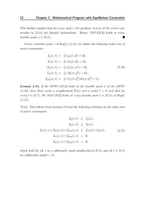 equilibrium problems with equilibrium constraints - Convex ...