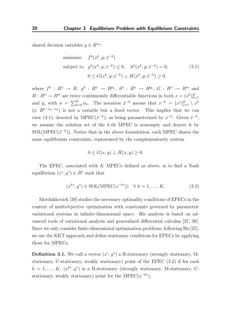 equilibrium problems with equilibrium constraints - Convex ...