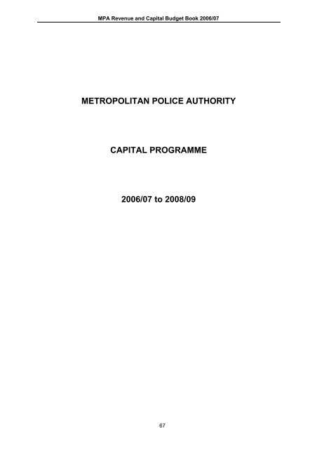 MPA & MPS Budget book 2006-07