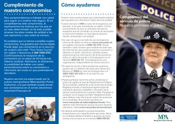 Policing Pledge - Spanish