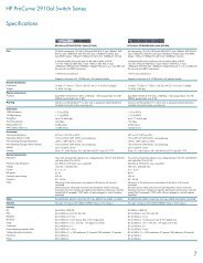 HP ProCurve 2910al Switch Series data sheet
