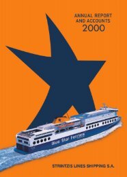 Strintzis Lines Annual Report and Accounts 2000 - Attica Group