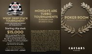 poker room - Caesars Windsor