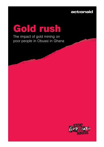 gold rush - ActionAid