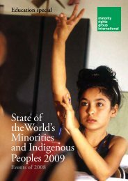 State of theWorld's Minorities and Indigenous Peoples 2009 - OEI