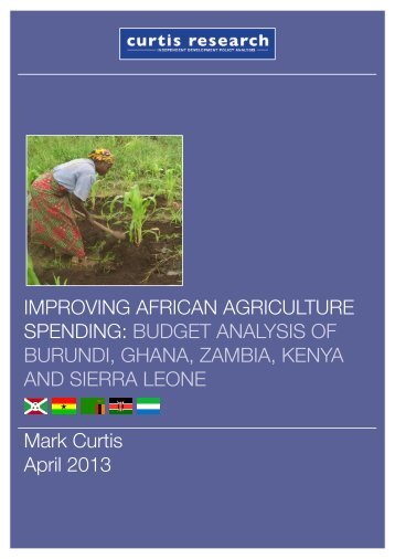 IMPROVING AFRICAN AGRICULTURE SPENDING ... - Africa Adapt