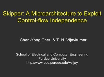 Chen-Yong Cher & T. N. Vijaykumar - Microarch.org