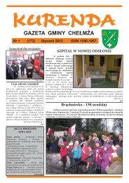 Kurenda StyczeÅ 2012 - Gmina CheÅmÅ¼a