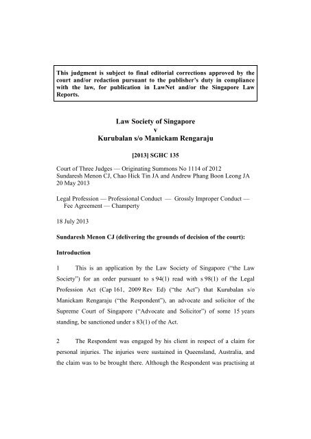 [2013] SGHC 135 - Singapore Law Watch