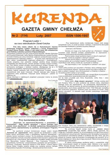 Kurenda Luty 2007 (wielkoÅÄ pliku 1,41 MBajta) - Gmina CheÅmÅ¼a