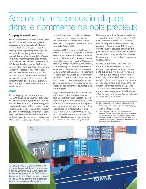 Rapport d'enquÃªte sur le commerce mondial des bois prÃ©cieux ...