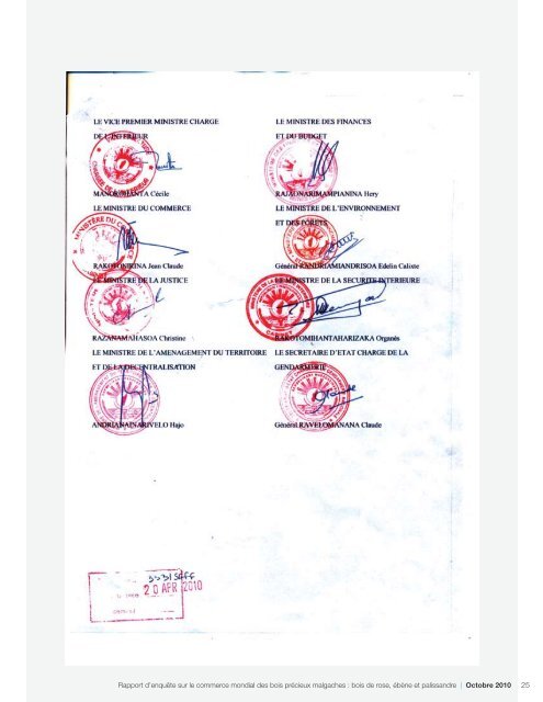 Rapport d'enquÃªte sur le commerce mondial des bois prÃ©cieux ...
