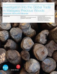 Investigation Into the Global Trade in Malagasy Precious Woods: