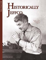 2006: Issue 27 - Historic Jeffco