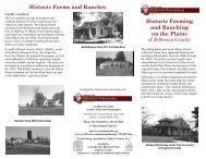 Historic Plains Farming and Ranching - Historic Jeffco