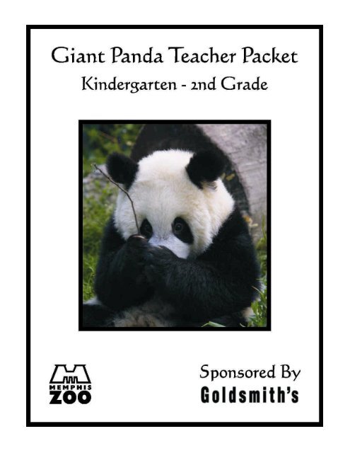 Giant Panda Teacher Packet - K through 2 - Memphis Zoo