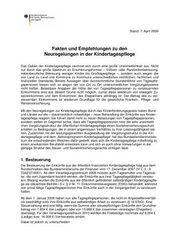 Fakten und Empfehlungen, 7. April 2009 - Laufstall