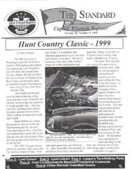 Hunt Country Classic - I999 - Capital Triumph Register