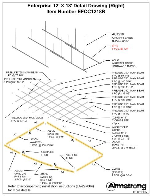 Ceiling Cloud Spec Sheets
