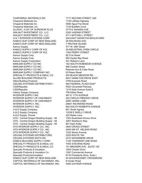 Ceiling Cloud Spec Sheets