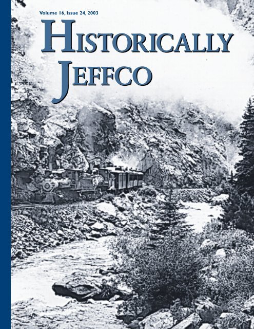 2003: Volume 16, Issue 24 - Historic Jeffco
