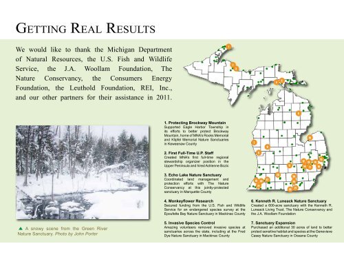 2011 year in review 2011 year in review - The Michigan Nature ...