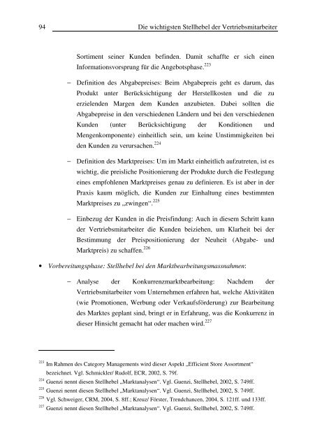 Erfolgreicher Einsatz von Vertriebsmitarbeitern bei der Vermarktung ...