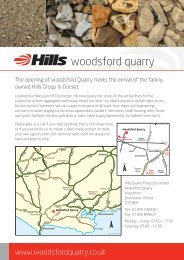 woodsford quarry - Hills Group