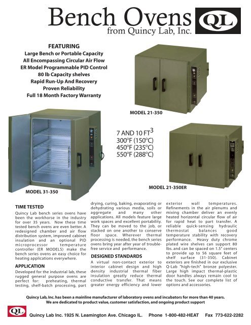 Brochure (PDF) - Lab ovens