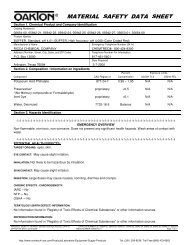 MATERIAL SAFETY DATA SHEET