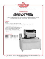 Intermediate Proofer - Unisource food Equipment
