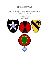 The Quiet Victory - a thesis by Manny Seck - Korean War Educator