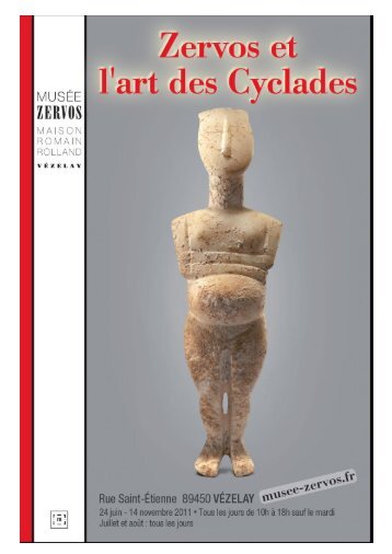 Dossier de presse ZERVOS et l'Art des Cyclades - RPpublics