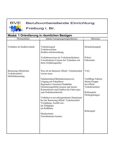 Module 1 - bve-freiburg.de