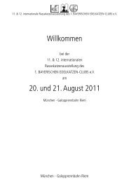 Katalog mit Bewertungen - 1. Bayerischen Edelkatzen Club eV