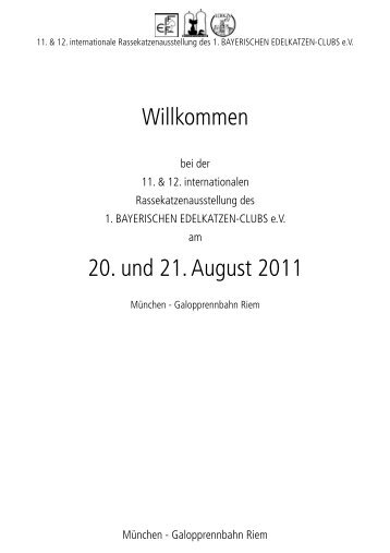 Katalog mit Bewertungen - 1. Bayerischen Edelkatzen Club eV