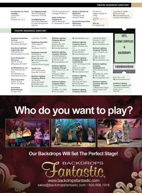 Download a PDF - Stage Directions Magazine