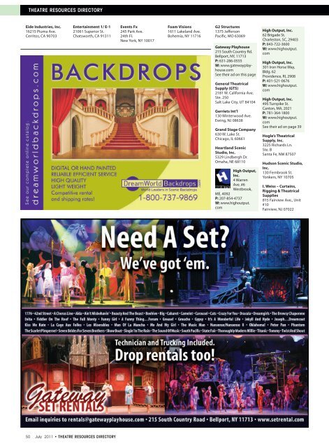 Download a PDF - Stage Directions Magazine