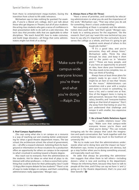 Download a PDF - Stage Directions Magazine