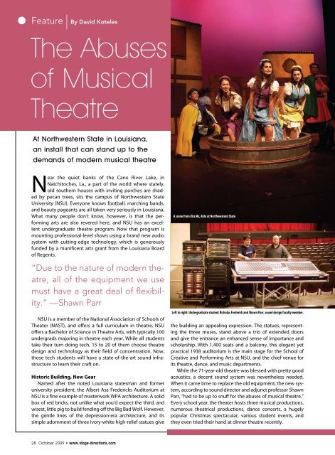 Download a PDF - Stage Directions Magazine