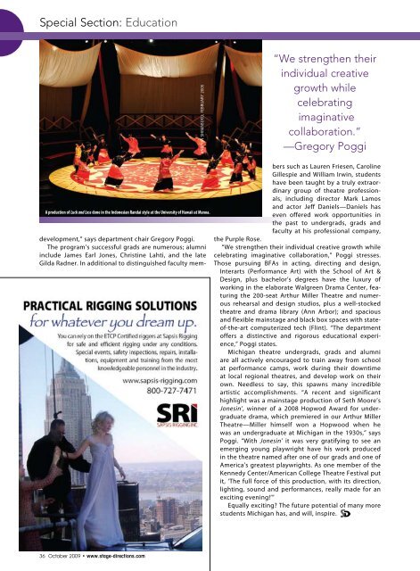 Download a PDF - Stage Directions Magazine