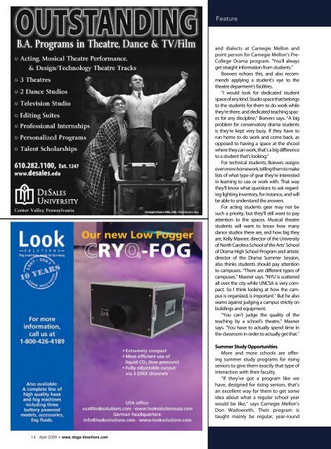 Download a PDF - Stage Directions Magazine