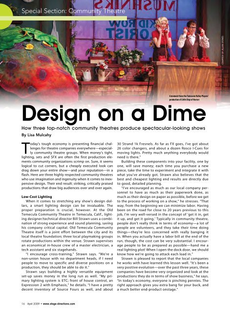 Download a PDF - Stage Directions Magazine