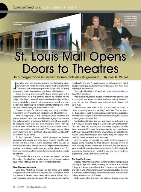 Download a PDF - Stage Directions Magazine